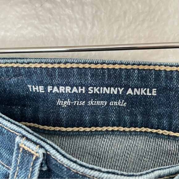 Adriano Goldschmied The Farrah Skinny Ankle High-Rise Ag-ed Denim Jeans Sz 28R - Picture 2 of 11